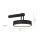 Applique LED Variateur de lumière Interrupteur tactile IP44 130 lm noir