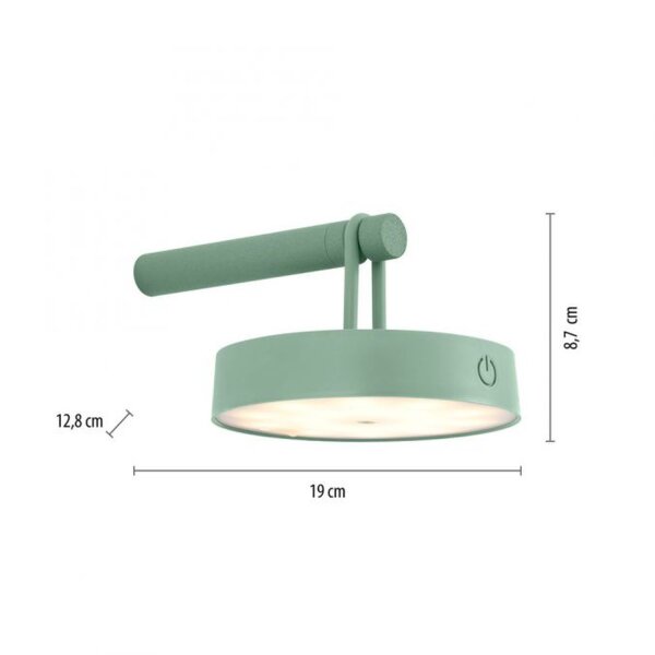 Applique LED Variateur de lumière Interrupteur tactile IP44 2700 K Vert