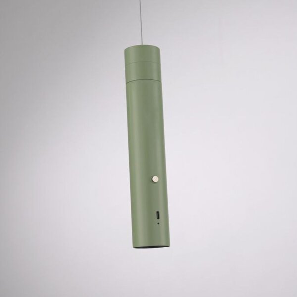 LED Akku Suspension Vert Métal Touch Variation 3000 K