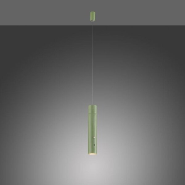 LED Akku Suspension Vert Métal Touch Variation 3000 K
