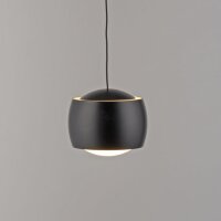 Suspension LED métal blanc chaud 60 cm 800 lm noir