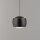 Suspension LED métal blanc chaud 60 cm 800 lm noir