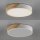 Lampe de plafonnier ronde LED bois Ø32 cm blanc naturel 2520 lm