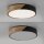 Lampe de plafonnier ronde LED bois Ø32 cm noir naturel 2520 lm