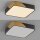 Plafonnier LED Bois L:32 cm Noir Naturel 3000 K