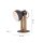 Lampe de table flexible bois métal E27 45 cm Industrial