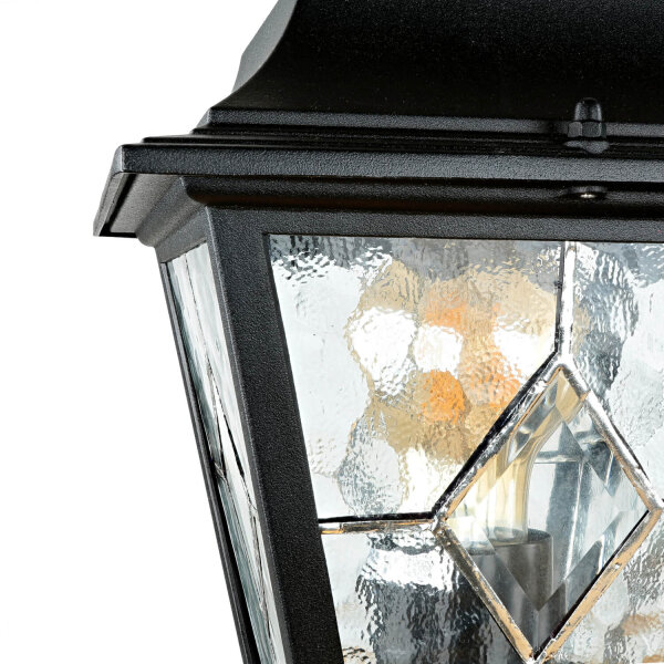 Candélabre Noir 227cm de haut Rustique LEADWORTH