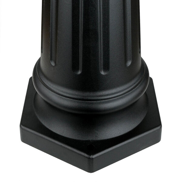 Candélabre Noir 227cm de haut Rustique LEADWORTH