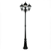 Candélabre Noir 227cm de haut Rustique LEADWORTH