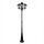 Candélabre Noir 227cm de haut Rustique LEADWORTH