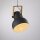 Suspension mobile Noir Bois Métal E27 L:30 cm