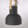 Suspension mobile Noir Bois Métal E27 L:30 cm