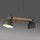 Suspension industrielle bois métal E27 flexible