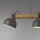Suspension bois métal E27 96 cm 3-flamme flexible