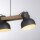 Suspension bois métal E27 96 cm 3-flamme flexible