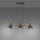 Suspension bois métal E27 96 cm 3-flamme flexible