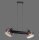 Lampe à suspendre verre métal E27 68 cm 2 flammes orientable