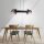 Lampe à suspendre verre métal E27 68 cm 2 flammes orientable