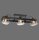 Spot de plafond verre métal E27 90 cm 3-flamme orientable
