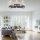 Spot de plafond verre métal E27 90 cm 3-flamme orientable