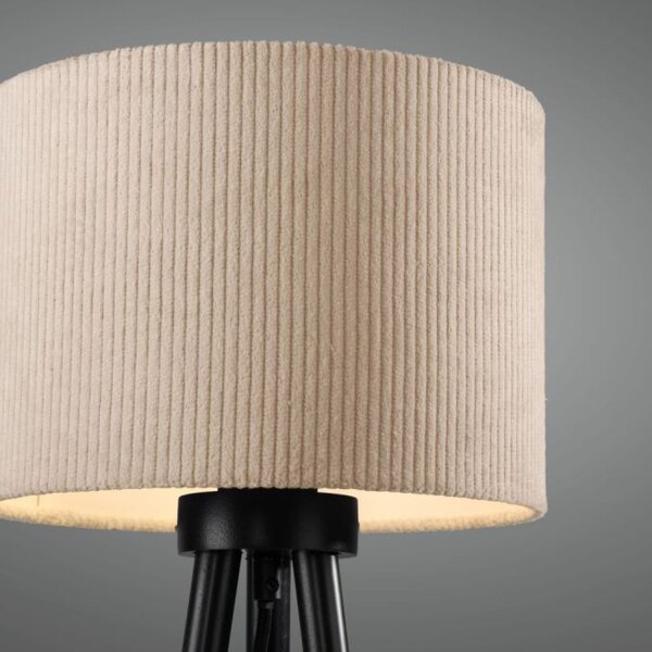 Blendarme Lampe de table Tripod Abat-jour en tissu E27 46 cm