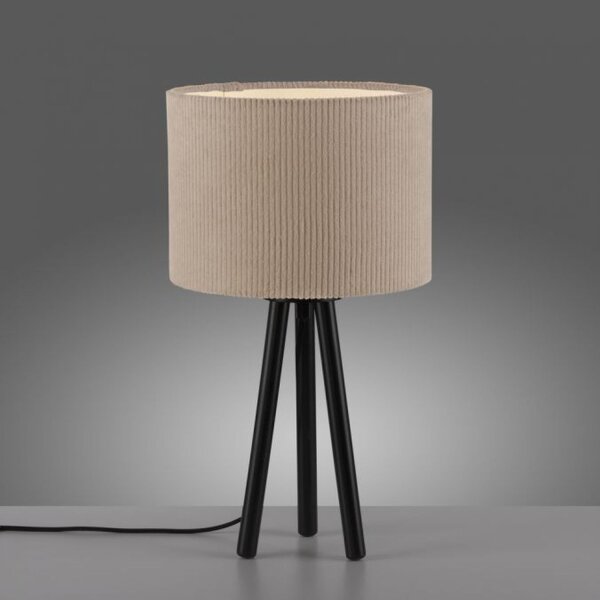 Blendarme Lampe de table Tripod Abat-jour en tissu E27 46 cm