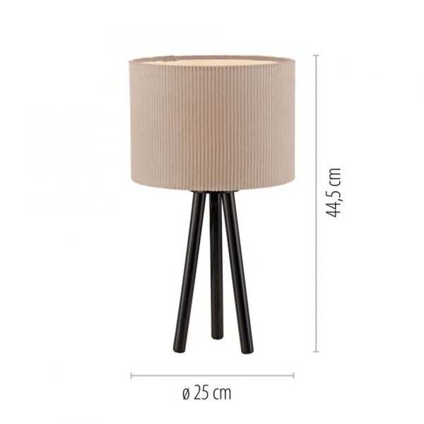 Blendarme Lampe de table Tripod Abat-jour en tissu E27 46 cm