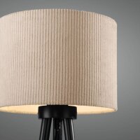 Blendarme Lampe de table Tripod Abat-jour en tissu E27 46 cm
