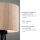 Blendarme Lampe de table Tripod Abat-jour en tissu E27 46 cm