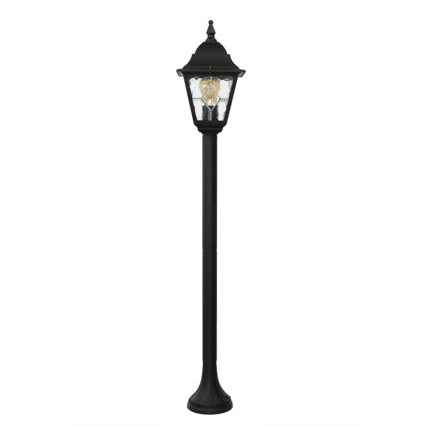 Lampe dallée noire résistante aux intempéries H:109cm LEADWORTH
