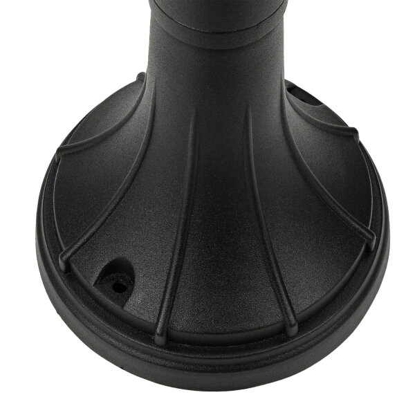 Lampe dallée noire résistante aux intempéries H:109cm LEADWORTH