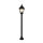 Lampe dallée noire résistante aux intempéries H:109cm LEADWORTH