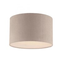 Lampe de plafonnier en tissu beige E27 Ø35 cm...