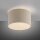 Lampe de plafonnier en tissu beige E27 Ø35 cm confortable et peu éblouissant