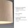 Lampe de plafonnier en tissu beige E27 Ø35 cm confortable et peu éblouissant