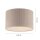 Lampe de plafonnier en tissu beige E27 Ø35 cm confortable et peu éblouissant