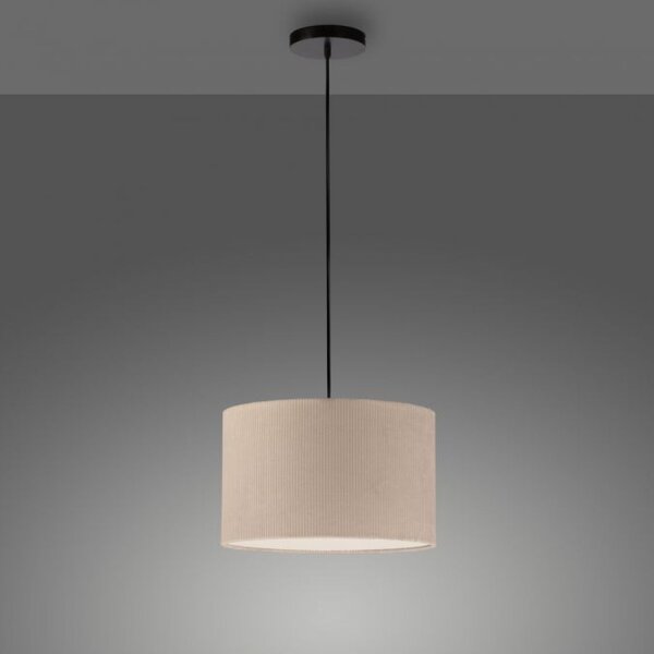 Tissu Lampe à suspendre anti-éblouissement Beige E27 Ø45 cm confortable