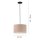 Tissu Lampe à suspendre anti-éblouissement Beige E27 Ø45 cm confortable