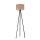 Lampadaire tripode Tissu Beige faible éblouissement E27 160 cm