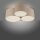 Lampe de plafonnier confortable Beige E27 L:70 cm 3-flmg faible éblouissement