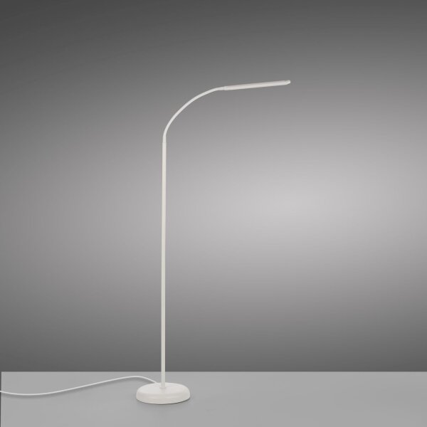 Lampadaire LED Métal Blanc Touch 125 cm réglable