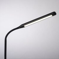 Lampe de bureau LED noire Touch 64 cm 6 W flexible