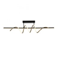 Lampe de plafonnier LED métal dimmable 3000 K noir...