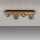 Lampe de plafonnier confortable Boules de verre Bois G9 80 cm Naturel