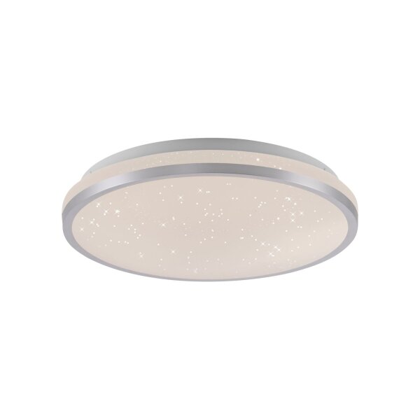 Plafonnier LED Ciel étoilé argent 1380 lm dimmable