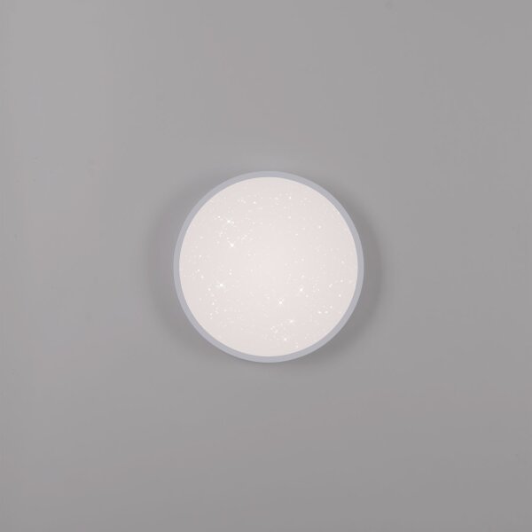 Plafonnier LED Ciel étoilé argent 1380 lm dimmable