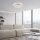Plafonnier LED Ciel étoilé argent 1380 lm dimmable