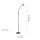Lampadaire ajustable Abat-jour en verre faible éblouissement incl E14