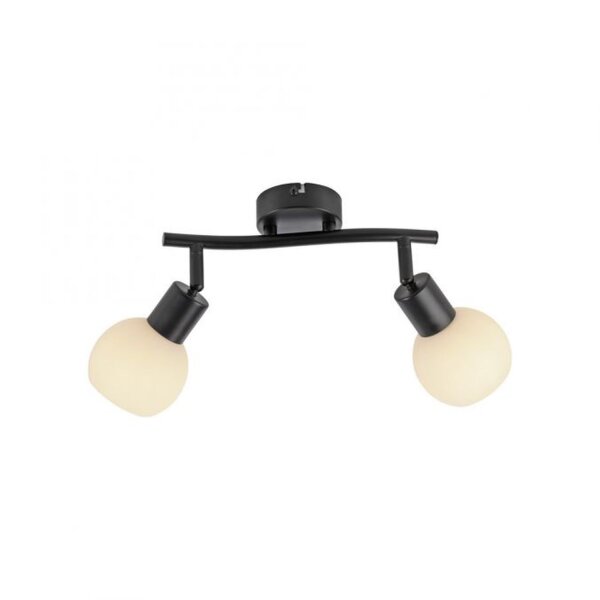 Spot de plafond verre métal 43 cm incl E14 5 W flexible