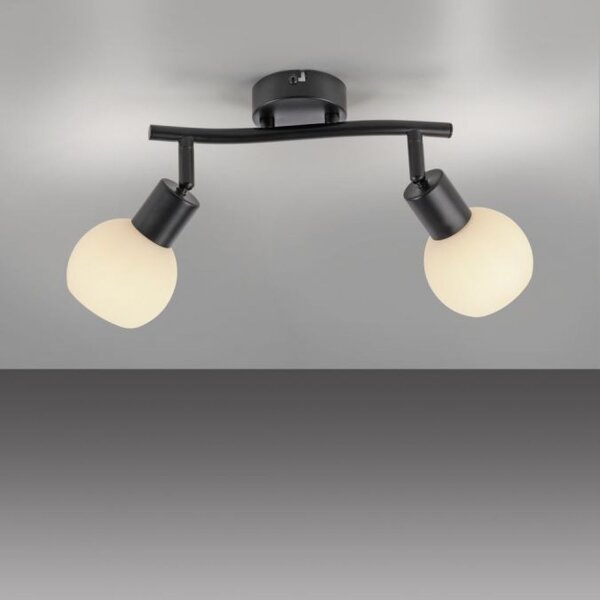 Spot de plafond verre métal 43 cm incl E14 5 W flexible